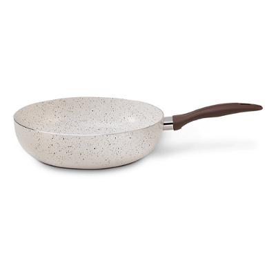 Wok 28x8 3,4L Ceramic Life Granada Indução Vanilla Brinox