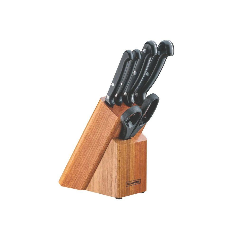 Conjunto de Facas com Suporte de Madeira Linha Ultracorte 6 Peças Tramontina - 1