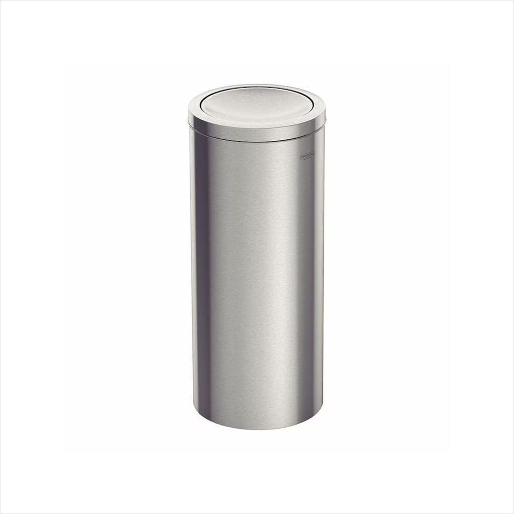 Lixeira Inox com Tampa Basculante Swing 30 L Tramontina - 1