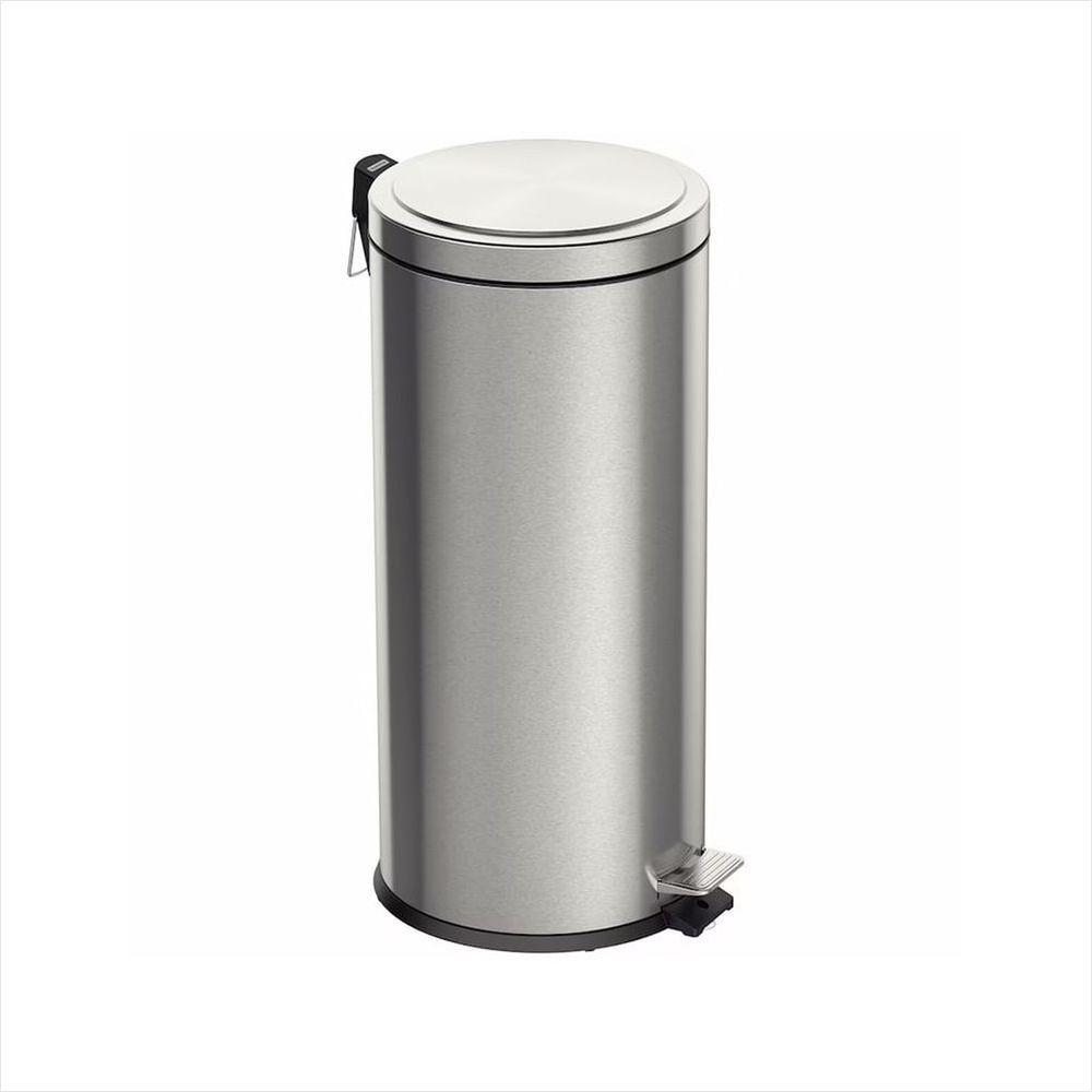 Lixeira Inox com Pedal Brasil Plus 30L Tramontina - 1