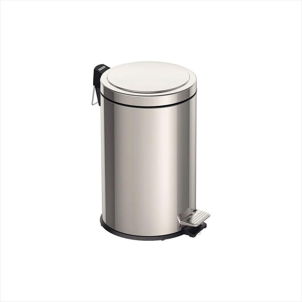Lixeira Aço Inox com Pedal Brasil 12 L Tramontina - 1