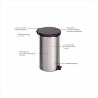 Lixeira Inox com Pedal New 20 L Tramontina - 4
