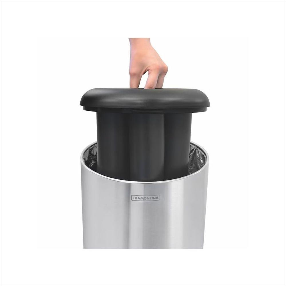 Lixeira em Aço Inox Porta Copos Tramontina - 2