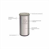 Lixeira Inox com Cinza Cápsula Selecta Plus Basculante 40 L Tramontina - 2