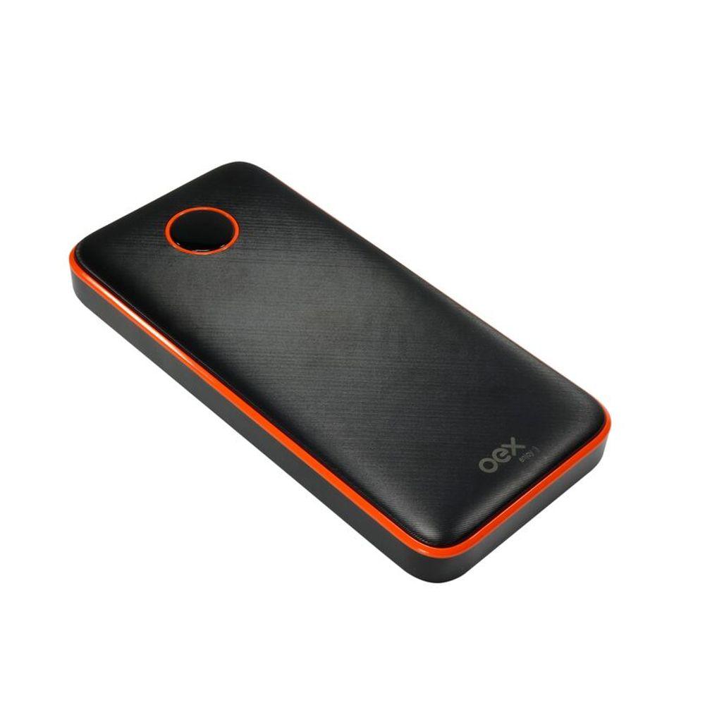 Carregador Portátil Power Bank Soft 10.000Mah Preto OEX - 4