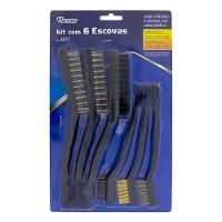 Escovas Com Cabo 6 Peças Western - 1