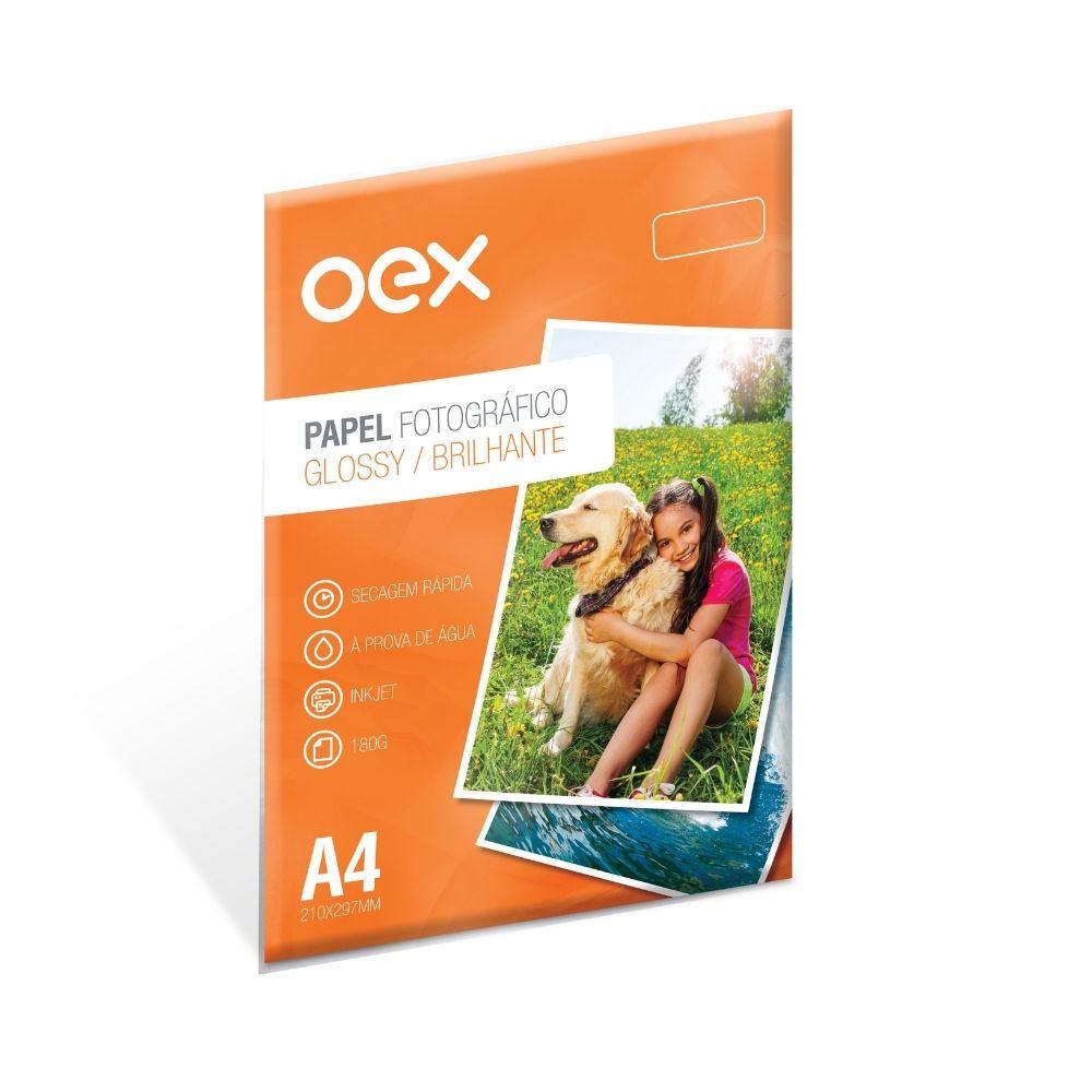 Papel Fotografico 180G Oex Pf10 - 10Fls Branco - 1