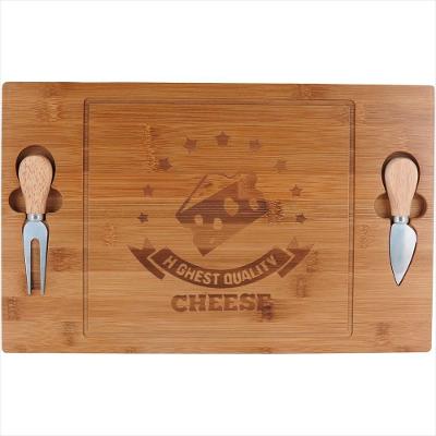 Jogo para Queijo Bambu Natural 3 Peças Cheesy - GS