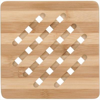 Descanso Panela 1X18X18 cm Bambu Natural Quadrado Table - GS