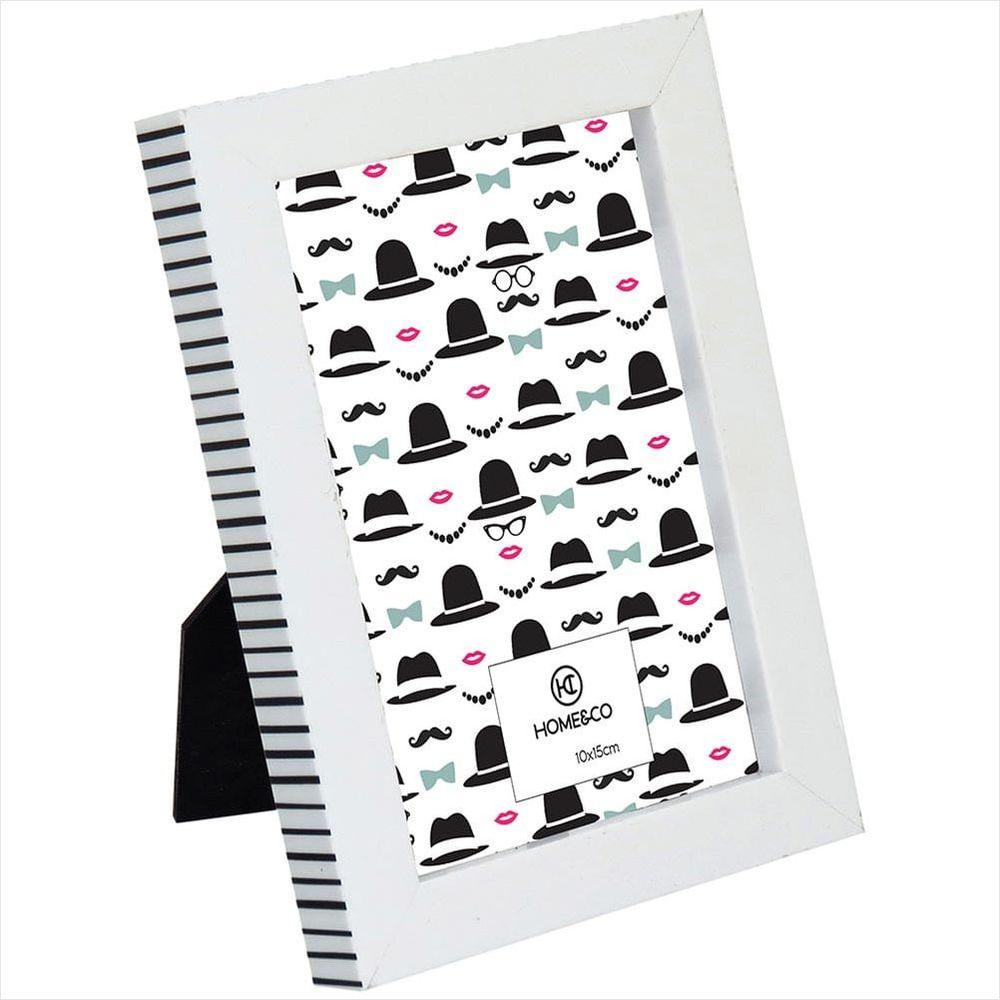 Porta-Retratos Plástico Branco 10x15 Home&Co Maddie 18x13x3cm - 1