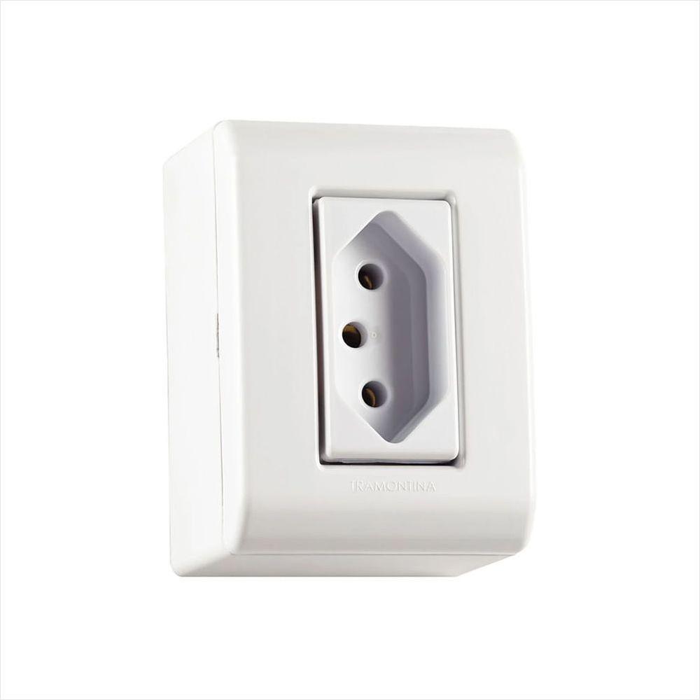 Caixa Com 1 Tomada 2P+T 10A/250V - 1
