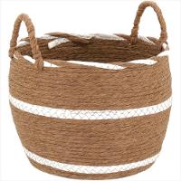 Cesta Fibra Marrom 3 Peças Lemnos - GS - 3