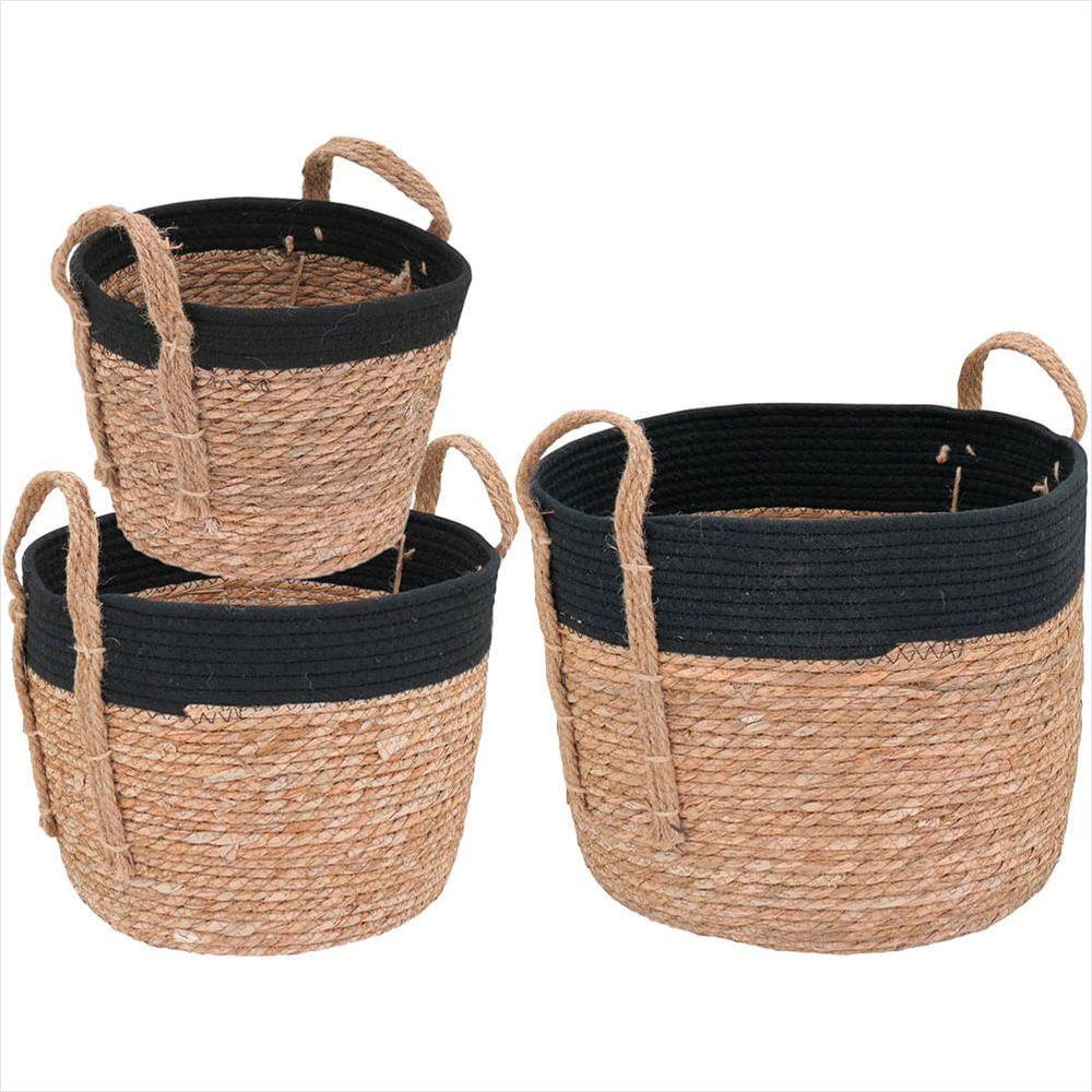 Cesta Fibra Natural 3 Peças Kigali - NH - 5