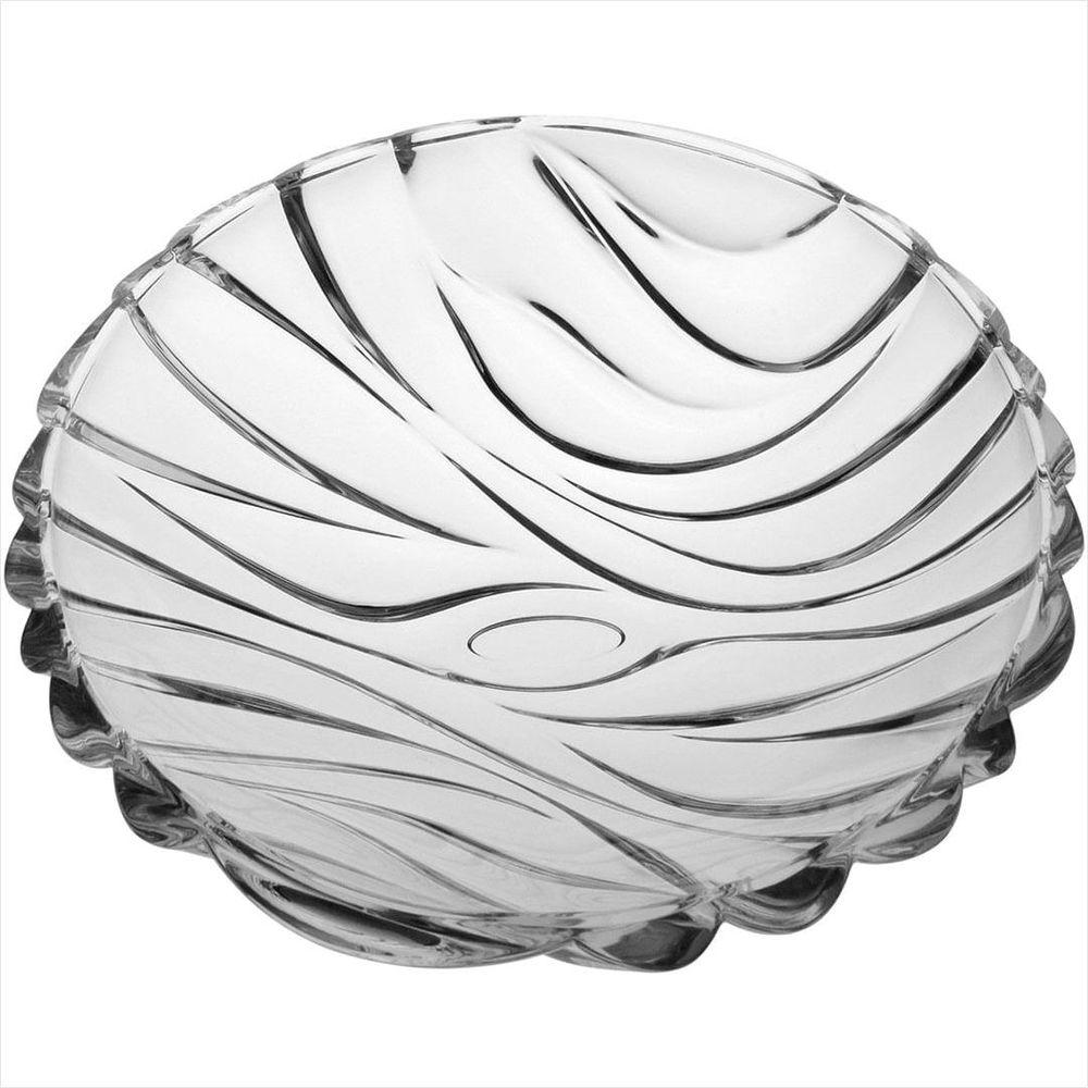 Centro Mesa 9x33x33 cm Cristal Eco Transparente Alisios - GS - 2