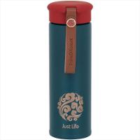 Garrafa Térmica 20x6x6 cm 450ml Inox Verde Parede Dupla Just Life - GS - 2