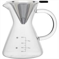 Cafeteira com Filtro 17x16x12 cm 600ml Borosilicato Transparente Kanne - GS - 1