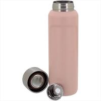 Garrafa Térmica 500ml Inox Rosa Parede Dupla Just Life - 3
