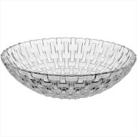 Centro Mesa 7X25X25 cm Cristal Eco Transparente Bellave - GS - 1