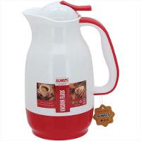 Garrafa Térmica 25x13x13 cm 1L Plástico Vermelho Ampola Vidro Alwa - GS - 1