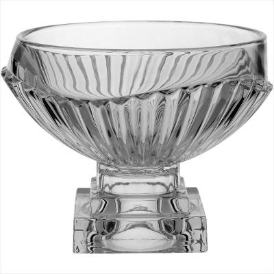 Centro Mesa Cristal Eco Transparente Com Pé Charm - GS