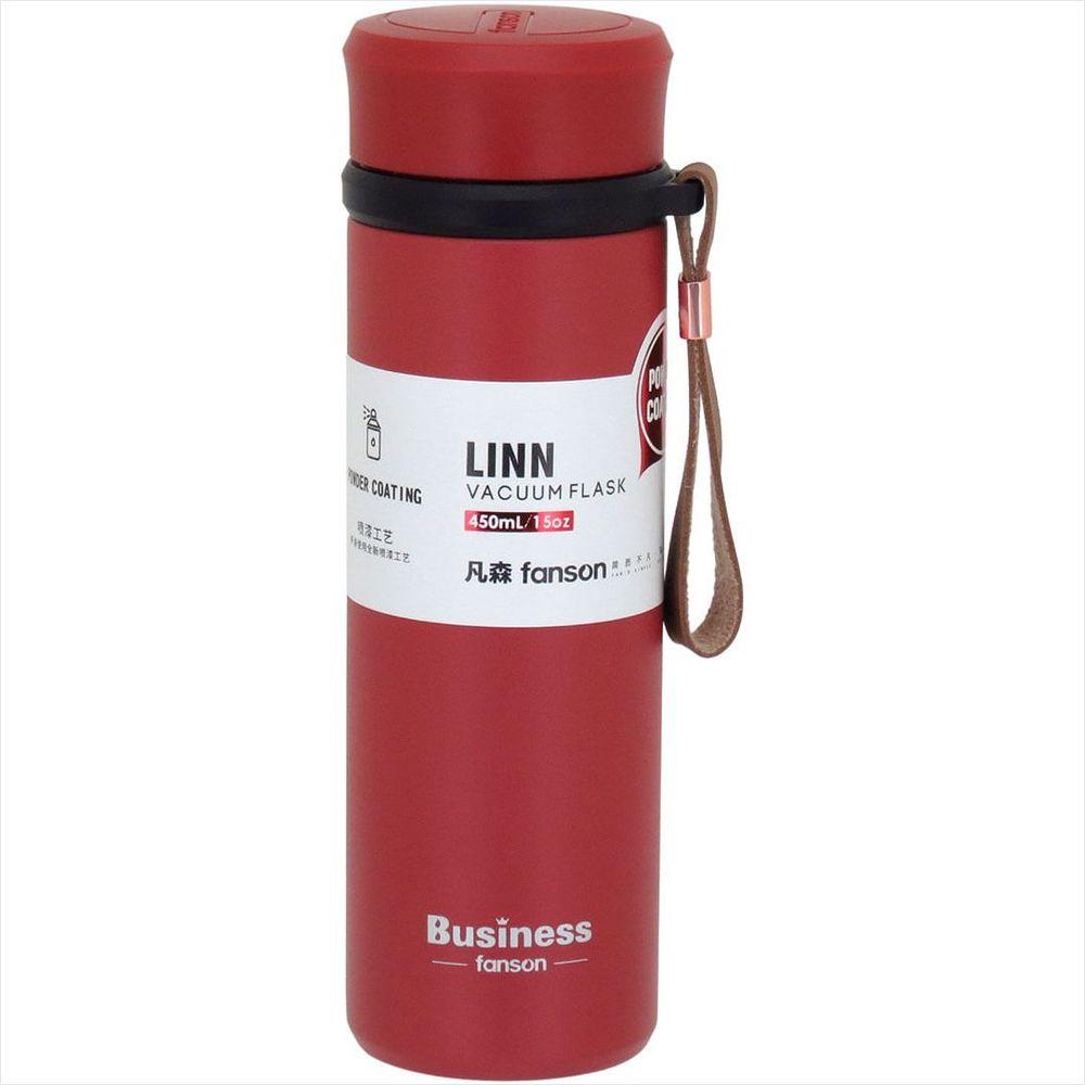 Garrafa Térmica 500ml Inox Vermelho Parede Dupla Business - GS - 1