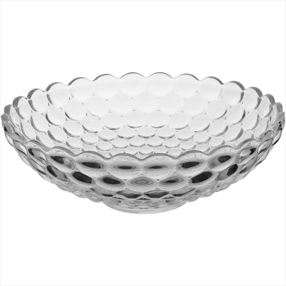 Centro de Mesa 10x30x30 cm Cristal Eco Transparente Montreal - GS - 1