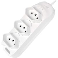 Tomada Multipla Com 3 Entradas Removíveis Oex Tm100 Branco - 4