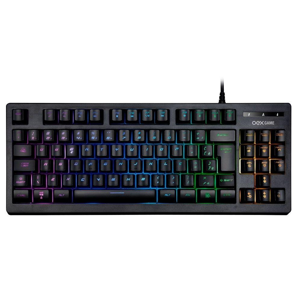 Teclado Gamer Cobby Tc206 - Abnt2 - Led Rainbow Preto - 2