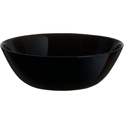 Saladeira Arcopal Zelie Vidro Temperado Preto 6Peças Arcopal