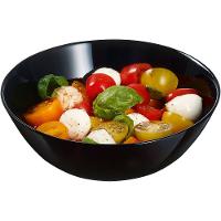 Saladeira Arcopal Zelie Vidro Temperado Preto 6Peças Arcopal