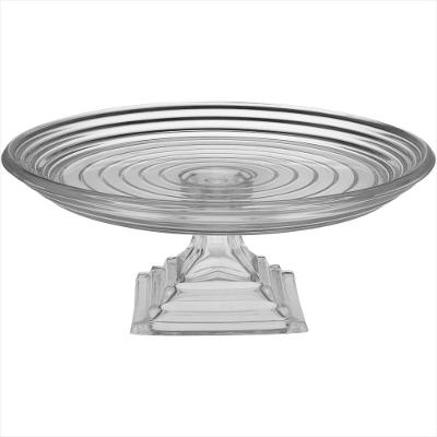 Centro Mesa Pilar Vidro Transparente 13x31x31cm - GS