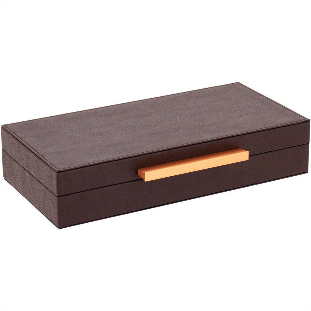 Caixa Organizadora Sintético Marrom 3 Peças - Home&amp;Co - 3