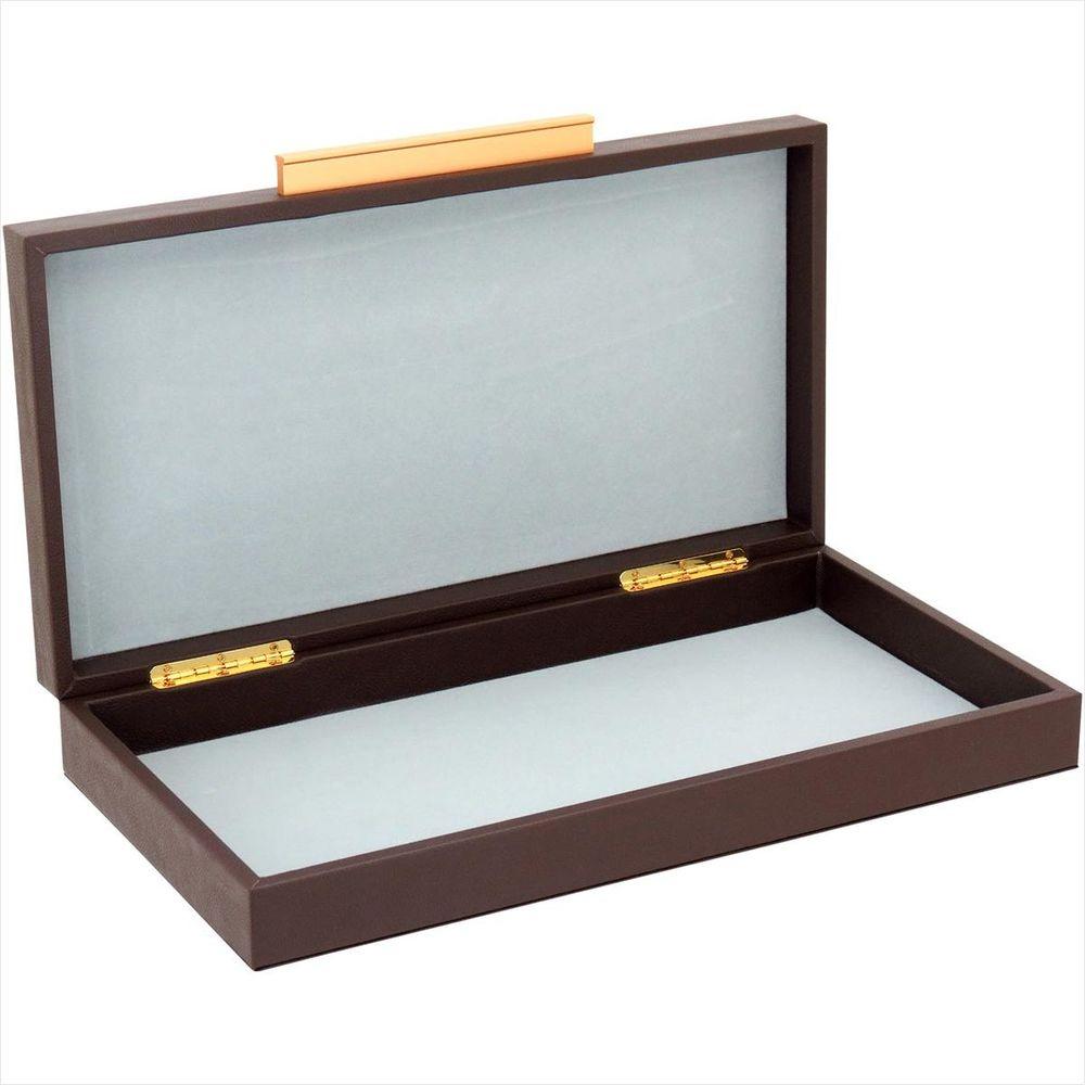 Caixa Organizadora Sintético Marrom 3 Peças - Home&amp;Co - 5