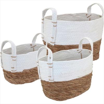 Cesta Fibra Branco - GS - 3 Peças