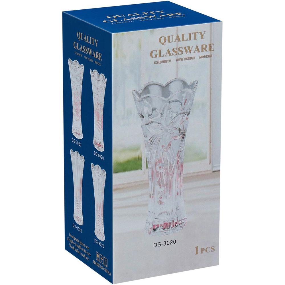 Vaso  Vidro Transparente 19x9x9Cm Gs - 5