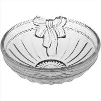 Centro Mesa Vidro Transparente 9x24x24cm GS - 1