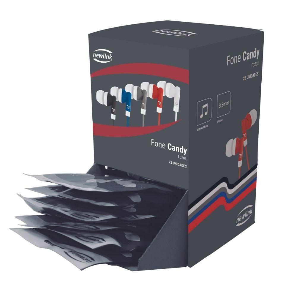 Display Com 25 Fones De Ouvido Newlink Easy Fc205 Preto - 3