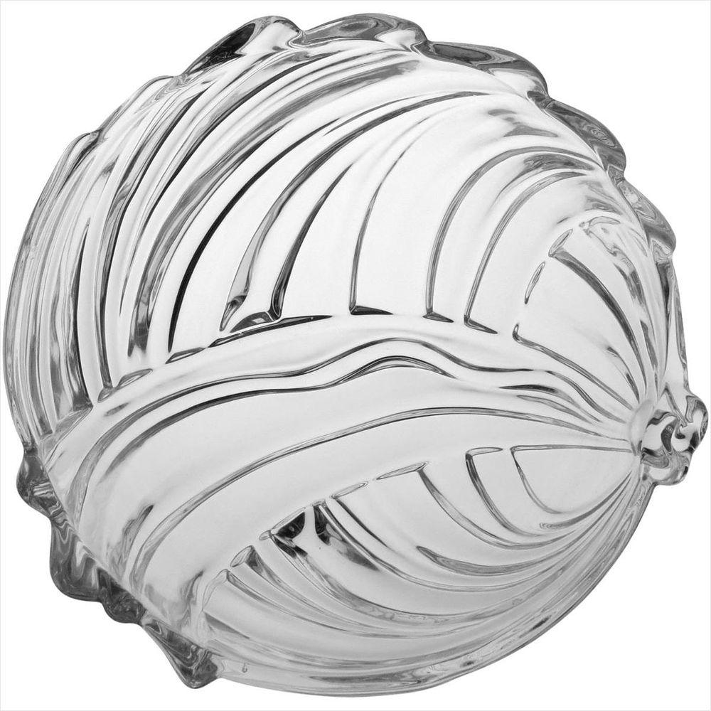 Centro Mesa Vidro Transparente 13x26x26cm Gs - GS - 3