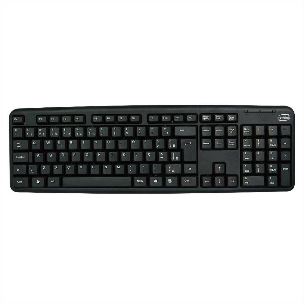 Teclado USB Newlink Level TC308 Preto - 1