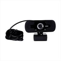 Webcam 1080P Full HD com Microfone Unidirecional - Plug And Play Preto - 2