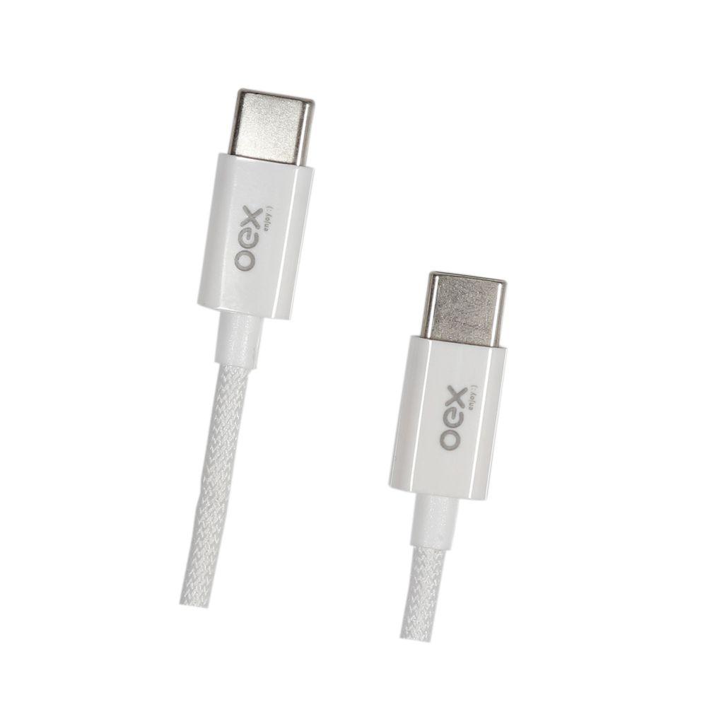 Cabo Tipo C Candy 1 Metro Branco Ce206 OEX - 1