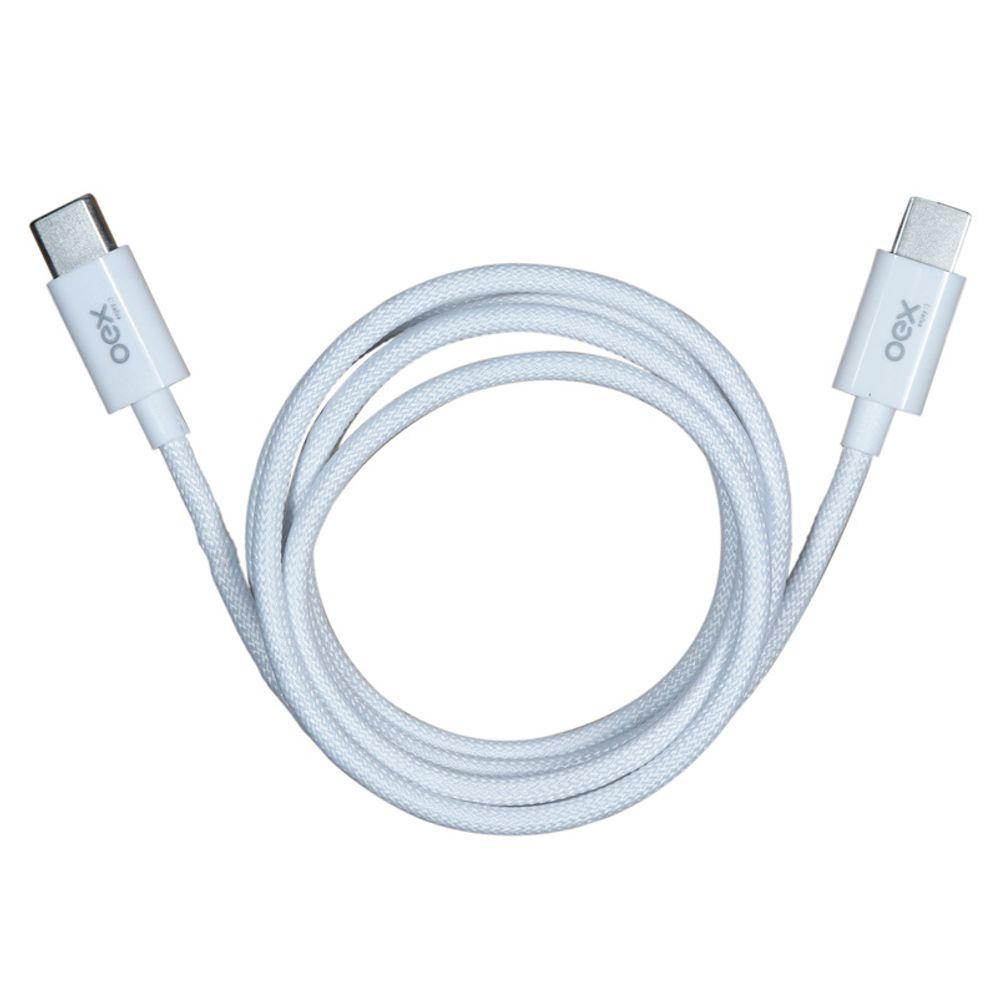 Cabo Tipo C Candy 1 Metro Branco Ce206 OEX - 3