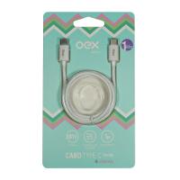 Cabo Tipo C Candy 1 Metro Branco Ce206 OEX - 2