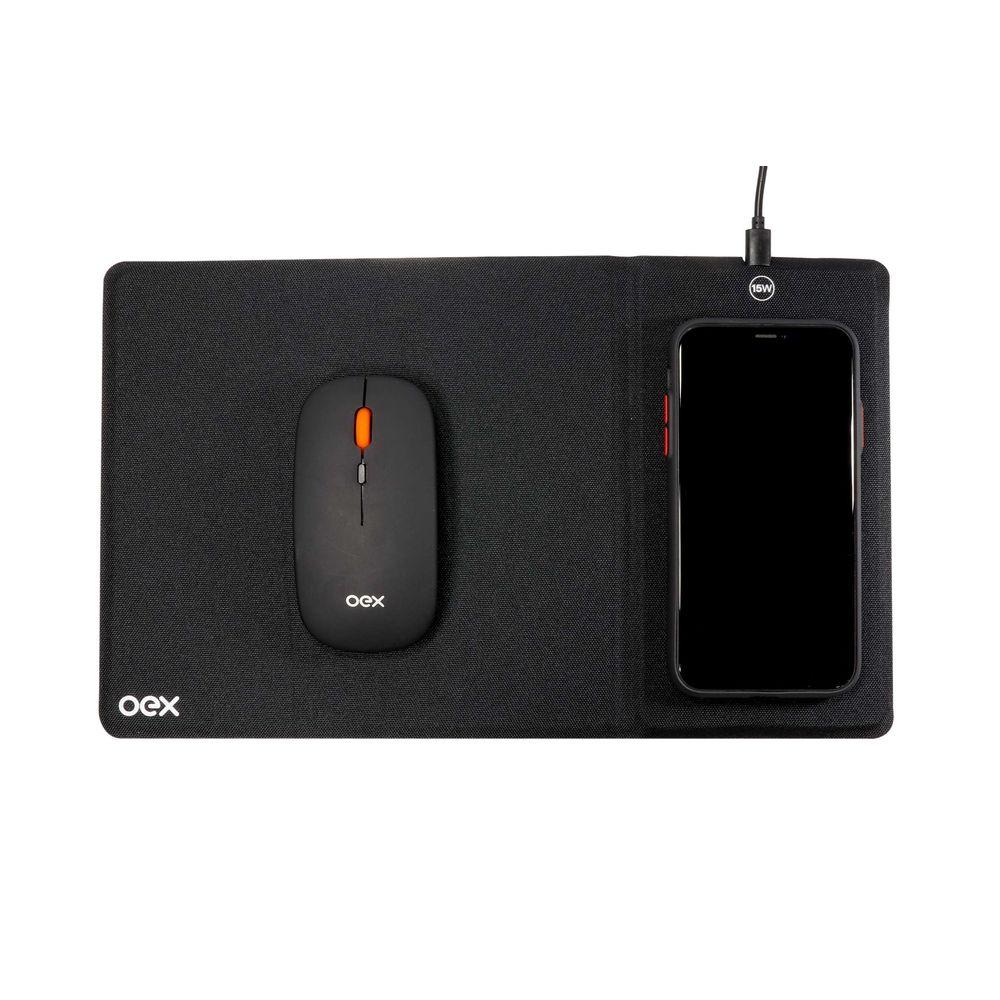 Mousepad Com Carregador Wireless Integrado 15W Force OEX - 2