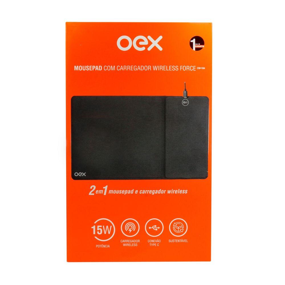 Mousepad Com Carregador Wireless Integrado 15W Force OEX - 3