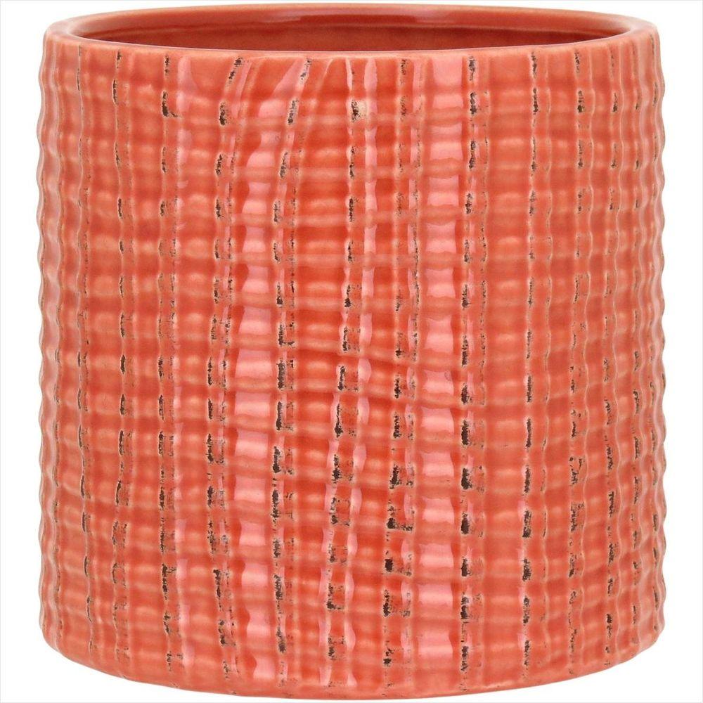 Cachepô Cerâmica Laranja GS - 1