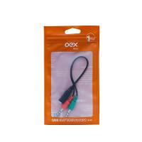 Cabo Adaptador P3 Para 2 Entradas P2 Preto Ce403 OEX - 2