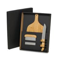 Kit Para Cozinha Em Bambu - Inox - 3 Peças - 2