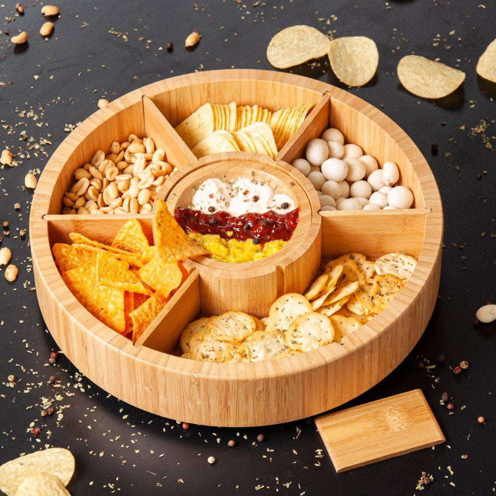 Petisqueira Giratória Em Bambu - 7 Div. Welf - 2