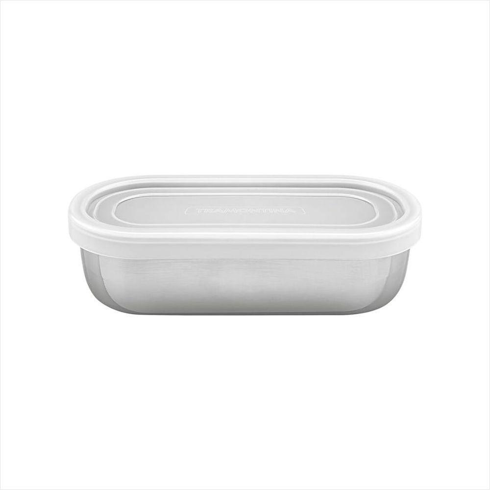 Pote Aço Inox 16X8 Marm.0,45L Com Tp - 1
